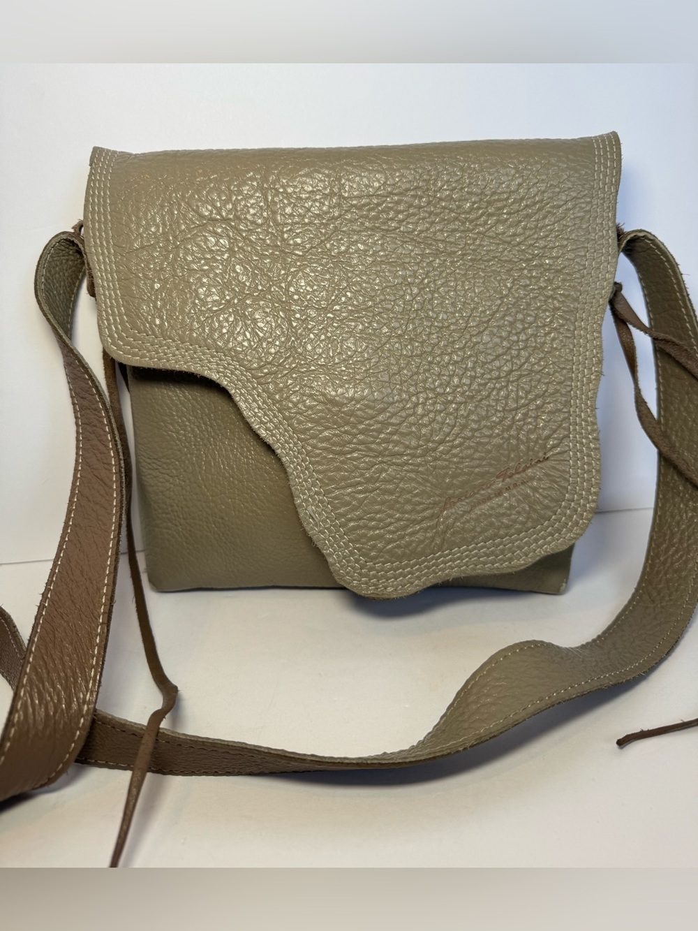 Loriano Tolaini  one of a kind hand made  leather purse